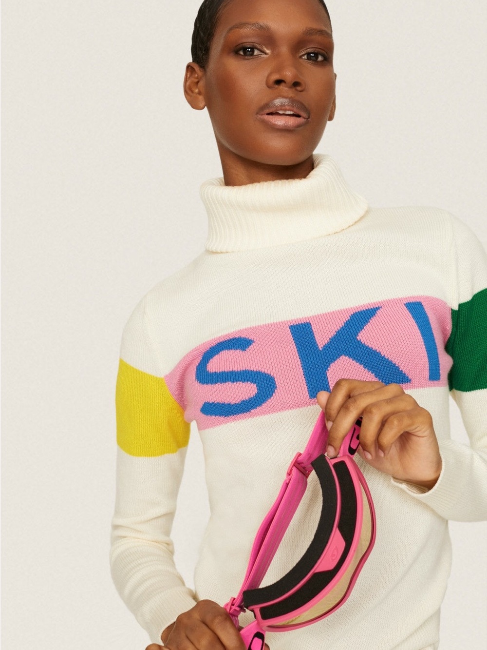 Perfect Moment Ski Sweater II Wool Colorblock Turtleneck - Picture 4 of 10